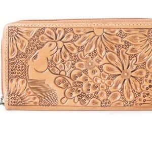 Myra Bag Leal Wallet Leather Horses Western